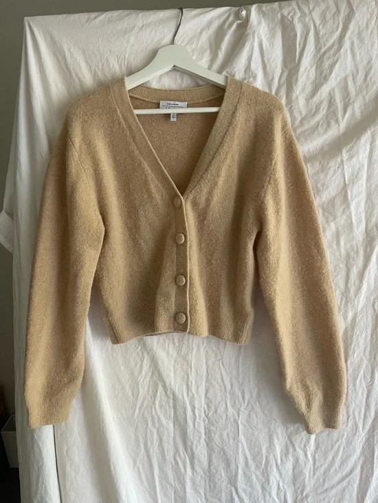 & Other Stories Alpaca Blend V-Neck Cardigan Scandi capsule wardrobe chic Size S - Picture 15 of 15